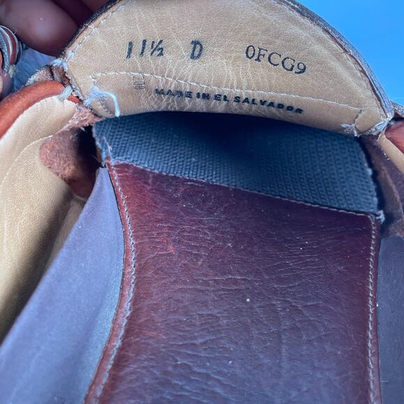 LL Bean Allagash Men\'s Size 11.5 D Brown Leather Slip On Penny Loafer Dress Shoe main image 6